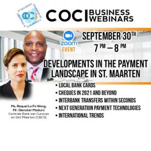 Development in the Payment Landscape in St. Maarten @ Webinar